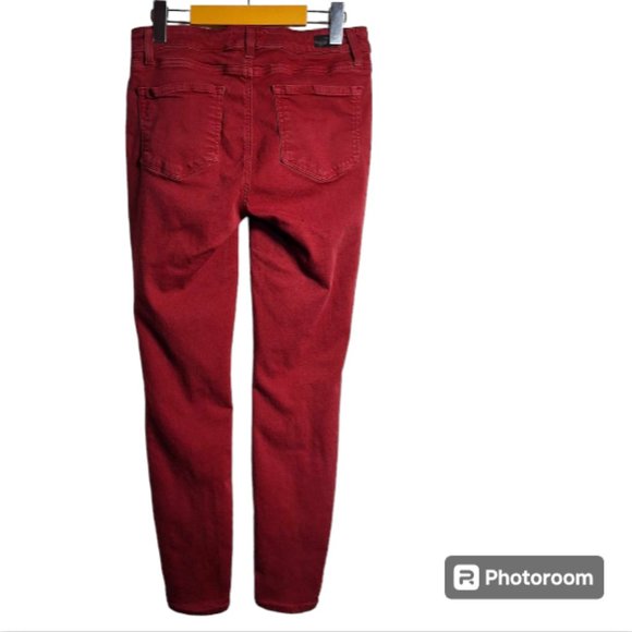Paige Verdugo Ankle Skinny Jeans in Viking Red Size 29 - Picture 4 of 11
